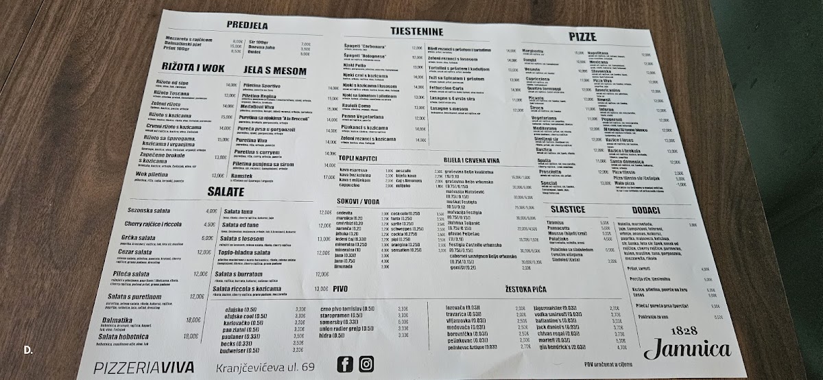 Pizzeria Viva Menu - Image 3