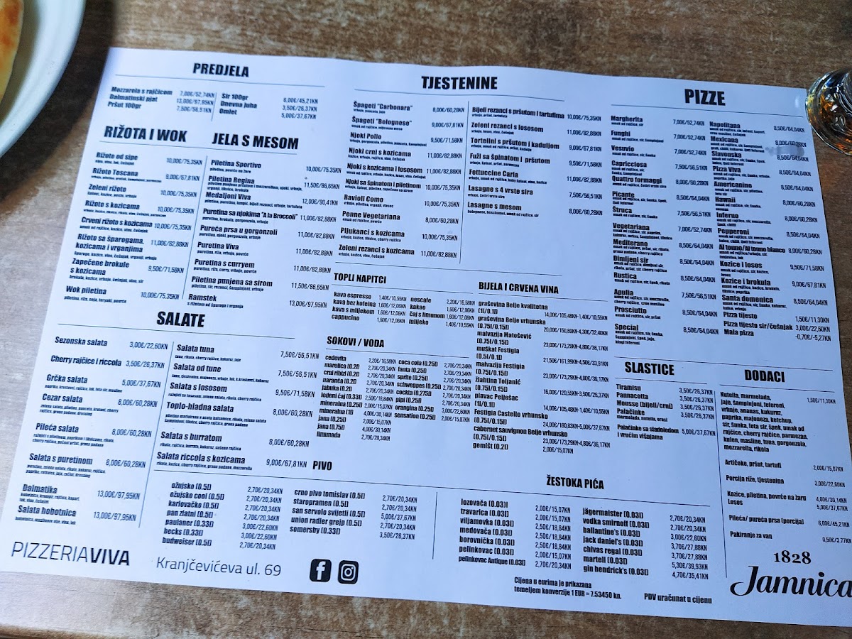 Pizzeria Viva Menu - Image 6